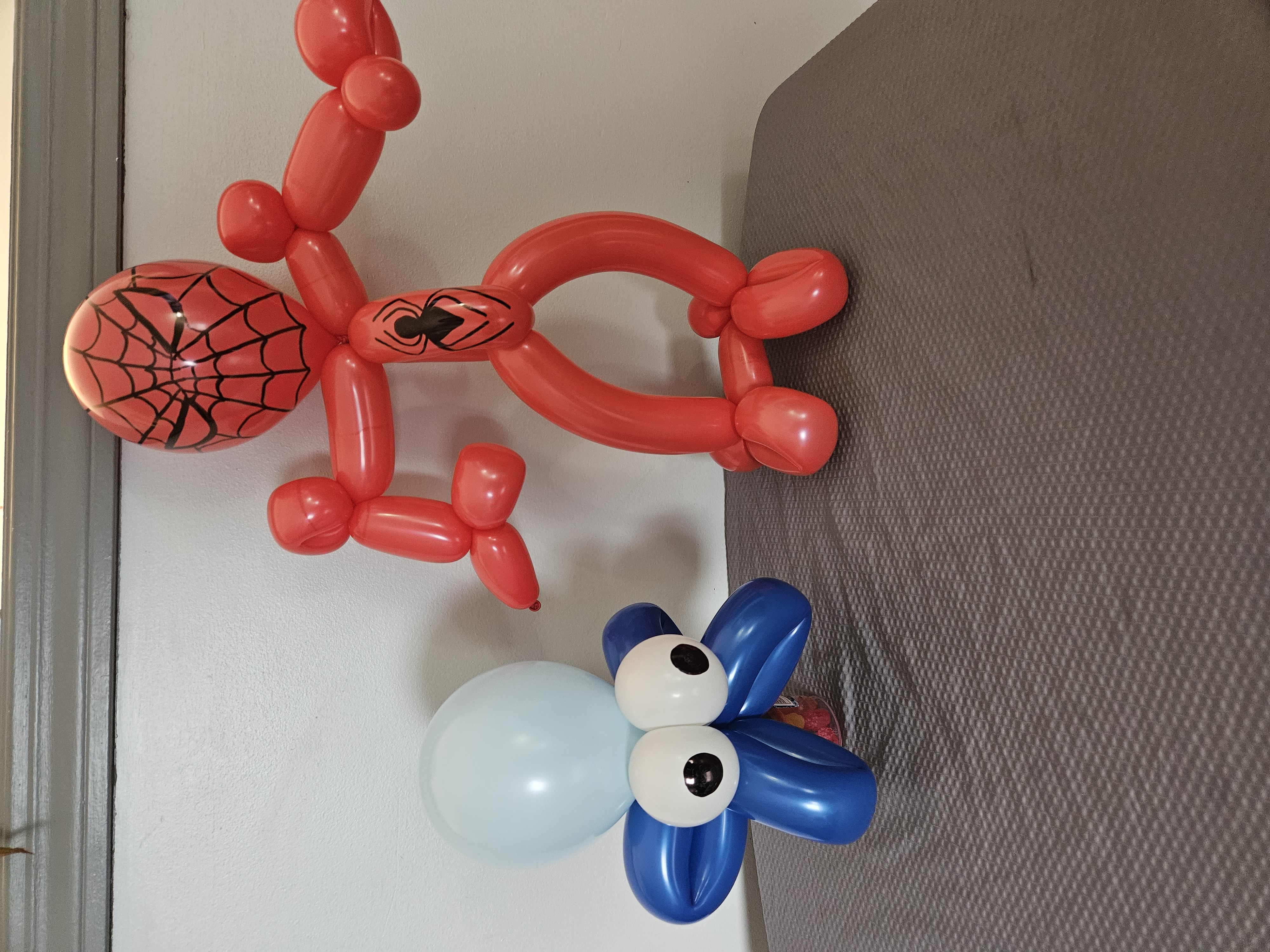 balloon spiderman and octopus