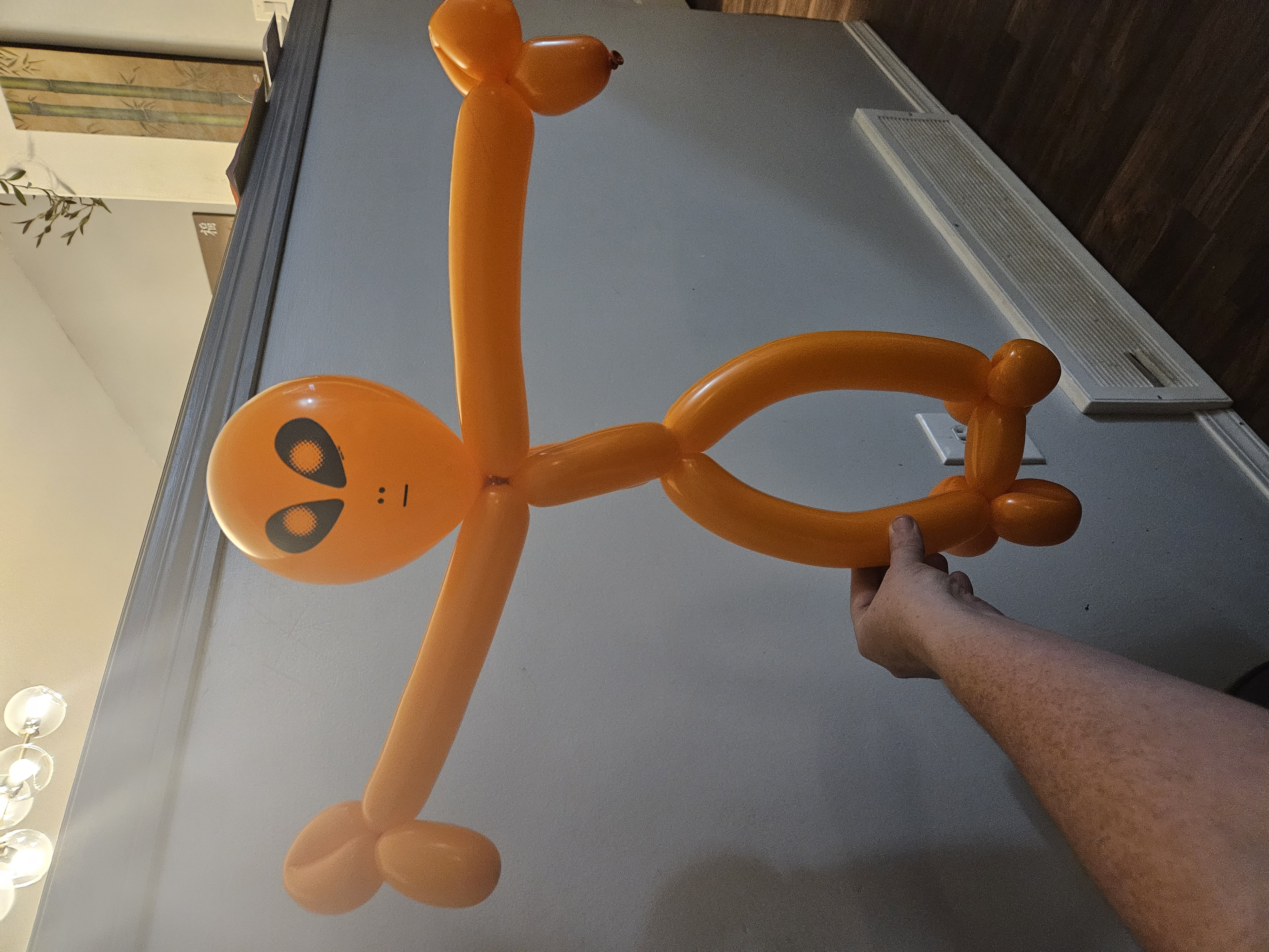 orange balloon alien