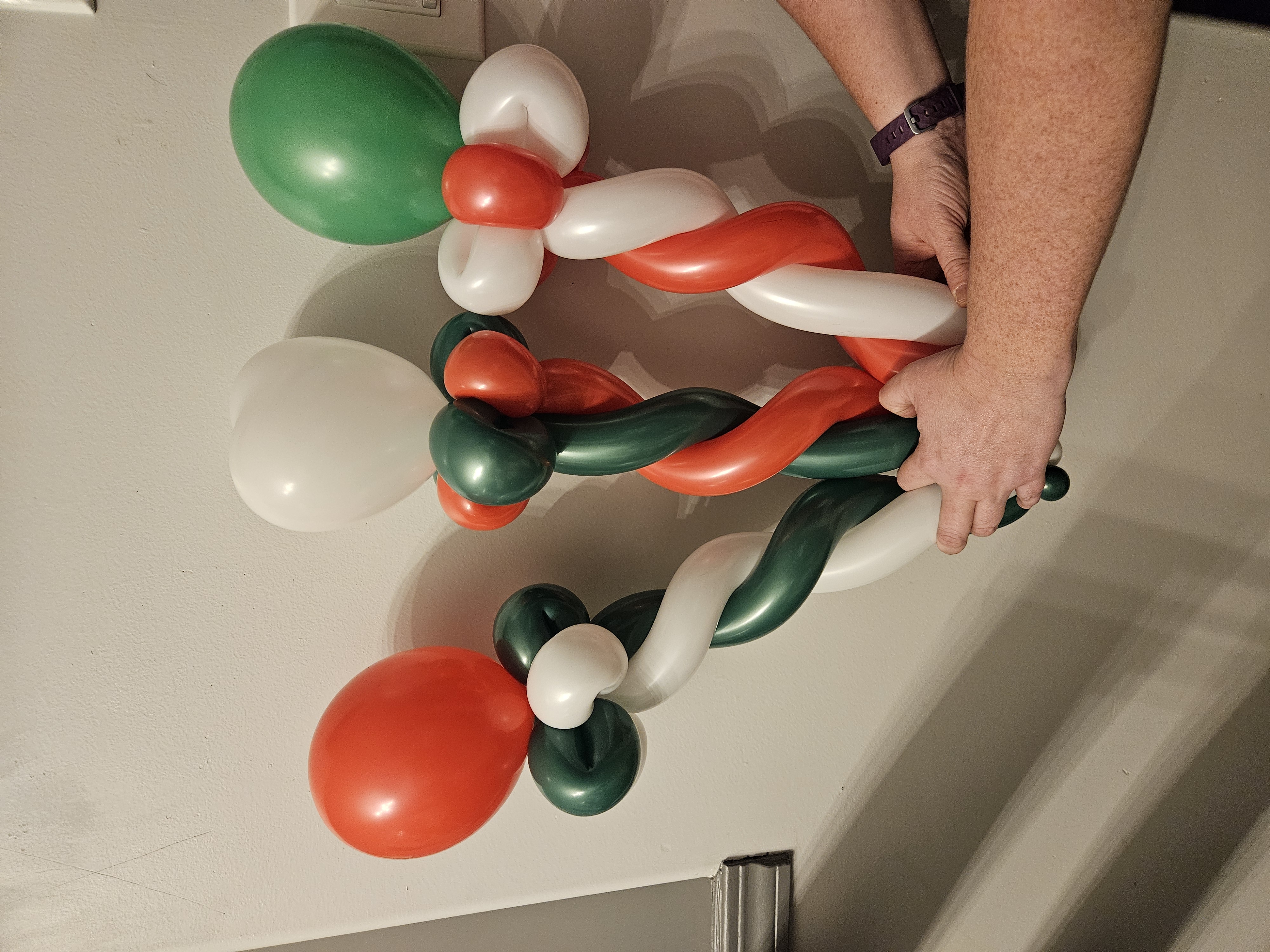 balloon christmas canes