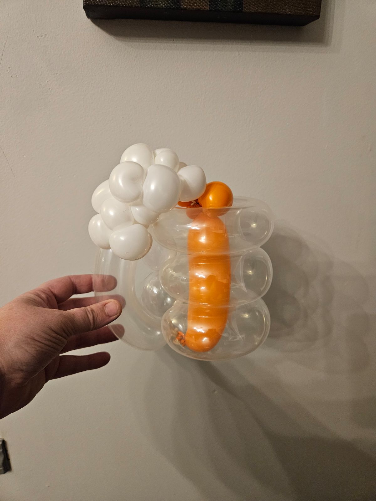 clear balloon beer mug